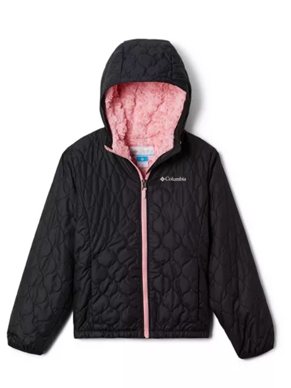 Columbia girls small 7/8 Bella Plush Hooded Jacket